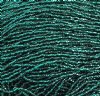1 Hank of 10/0 Silverlined Teal Seed Beads