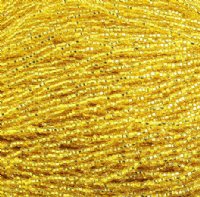 1 Hank of 10/0 Silverlined Yellow Seed Beads