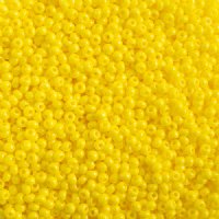 50g 10/0 Opaque Yellow Terra Intensive Seed Beads