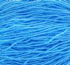 1 Hank of 10/0 Transparent Medium Aqua Seed Beads