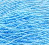 1 Hank of 10/0 Transparent Aqua Iris AB Seed Beads