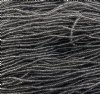 1 Hank of 10/0 Transparent Grey Seed Beads