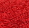 1 Hank of 10/0 Transparent Light Red Seed Beads