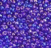 Hank of 10/0 Transparent Navy Iris Seed Beads