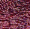 1 Hank of 10/0 Transparent Red Iris AB Seed Beads