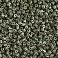 50 Grams of 10/0 Two-Cut Opaque Turquoise Travertine Seed Beads