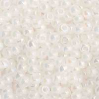 50 Grams of 11/0 Opaque White AB Seed Beads
