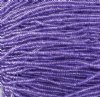 1 Hank of 11/0 Transparent Tanzanite Seed Beads