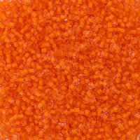50 Grams of 11/0 Colorlined Neon Orange Seed Beads
