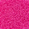 50 Grams of 11/0 Colorlined Neon Pink Seed Beads