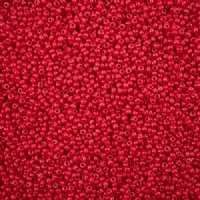 50 Grams of 11/0 Opaque Red Terra Intensive Seed Beads