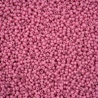 1 Hank of 11/0 Solgel Opaque Dyed Chalk Bubble Gum Pink Seed Beads