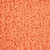 1 Hank of 11/0 Solgel Opaque Dyed Chalk Orange Seed Beads