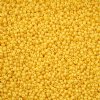 1 Hank of 11/0 Solgel Opaque Dyed Chalk Yellow Seed Beads