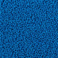 22 Grams of 11/0 Matte Opaque Blue Terra Intensive Seed Beads