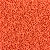 22 Grams of 11/0 Matte Opaque Orange Terra Intensive Seed Beads
