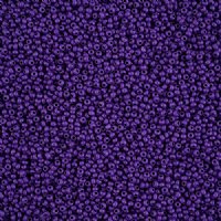 22 Grams of 11/0 Matte Opaque Purple Terra Intensive Seed Beads