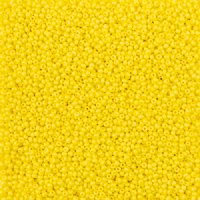 22 Grams of 11/0 Matte Opaque Yellow Terra Intensive Seed Beads