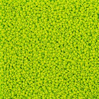 22 Grams of 11/0 Matte Opaque Light Green Terra Intensive Seed Beads