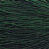 1 Hank of 11/0 Transparent Dark Green Seed Beads