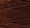 1 Hank of 11/0 Transparent Dark Topaz Seed Beads