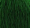 1 Hank of 11/0 Transparent Medium Green Seed Beads