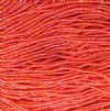 1 Hank of 11/0 Transparent Orange AB Seed Beads