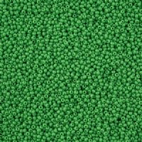 10 Grams 13/0 Charlotte Seed Beads - Opaque Medium Green