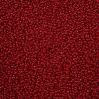 10 Grams 13/0 Charlotte Seed Beads - Opaque Medium Dark Red