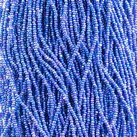 10 Grams 13/0 Charlotte Seed Beads - Opaque Medium Blue AB