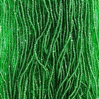 10 Grams 13/0 Charlotte Seed Beads - Transparent Medium Dark Green