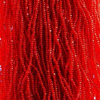 10 Grams 13/0 Charlotte Seed Beads - Transparent Red