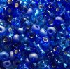 50g 2/0 Blue Multi Mix Seed Beads