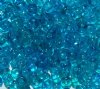 20 Gram Vial of 2/0 Transparent Crystal, Aqua, & Blue Seed Beads