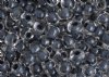50g 2/0 Crystal Colorlined Black Seed Beads