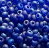 50g 2/0 Matte Transparent Sapphire AB Seed Beads