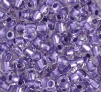 50g 2/0 Metallic Purple Lined Crystal Seed Beads