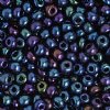 20 Gram Vial of 2/0 Opaque Navy Blue AB Seed Beads