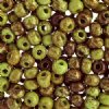 50g of 2/0 Opaque Olive Green Travertine Seed Beads 