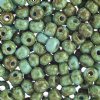 50g of 2/0 Opaque Turquoise Travertine Seed Beads 