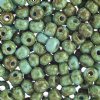 20 Gram Vial of 2/0 Opaque Turquoise Travertine Seed Beads 