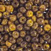 50g of 2/0 Opaque Yellow Travertine Seed Beads 