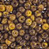 20 Gram Vial of 2/0 Opaque Yellow Travertine Seed Beads 