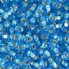 50g 2/0 Silver Lined Capri Blue Seed Beads