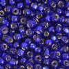 20 Gram Vial of 2/0 Silver Lined Royal Blue Seed Beads