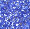 50g 2/0 Silver Lined Light Sapphire Seed Beads