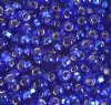20 Gram Vial of 2/0 Silver Lined Sapphire Seed Beads