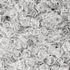 20 Gram Vial of 2/0 Transparent Crystal Seed Beads