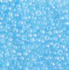 20 Gram Vial of 2/0 Transparent Light Aqua AB Seed Beads