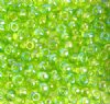 20 Gram Vial of 2/0 Transparent Light Green AB Seed Beads
